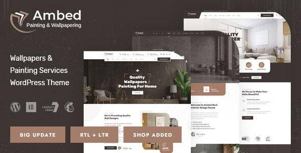 Ambed v1.1 – Wallpapers & Painting Services WordPress Theme