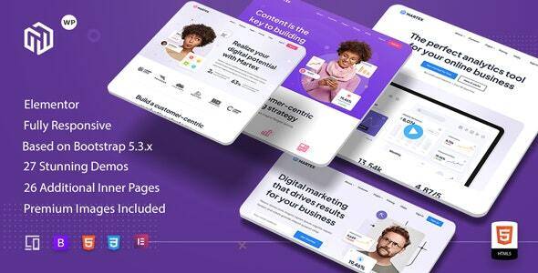 Martex v1.0.5 – Software, SaaS & Startup Landing Page WordPress Theme