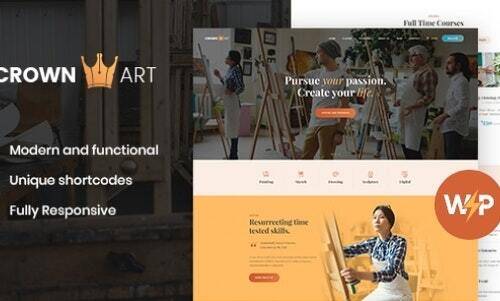 Crown Art v1.2.11 – Drawing and Music School WordPress Theme