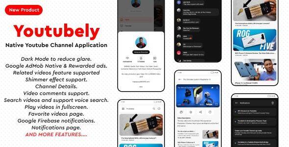 Youtubely v1.9 – Native Youtube Channel Android App