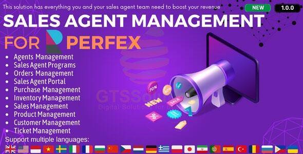 Sales Agent Management module for Perfex CRM v1.0.0