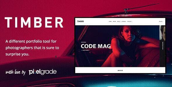 Timber v1.9.3 – An Unusual Photography WordPress Theme