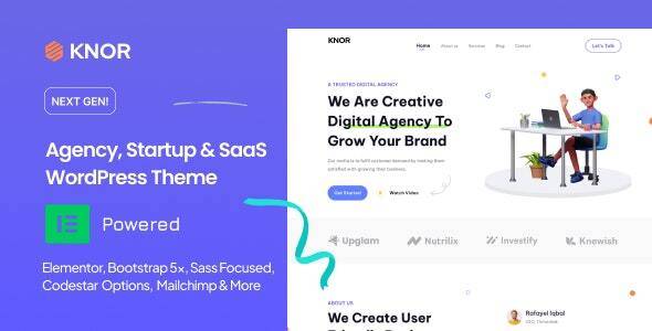 Knor – Digital Agency WordPress Theme – 3 August 2023