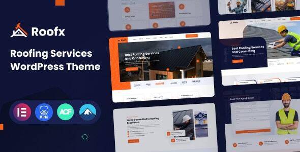 Roofx v1.0 – Roofing Services WordPress Theme