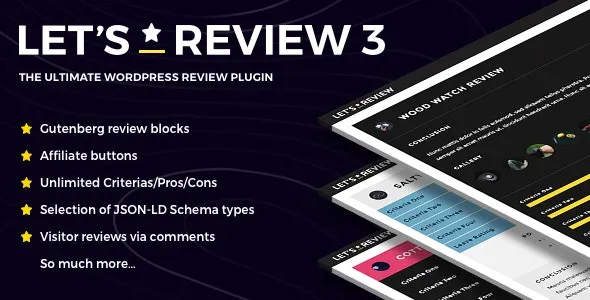 Let’s Review v3.4.3 – WordPress Plugin With Affiliate Options