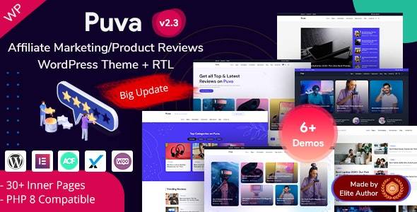 Puva v2.3 – Online Blogging & Affiliate Product Reviews WordPress Theme