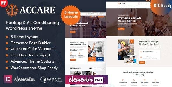 Accare v1.2 – Heating & Air Conditioning WordPress Theme