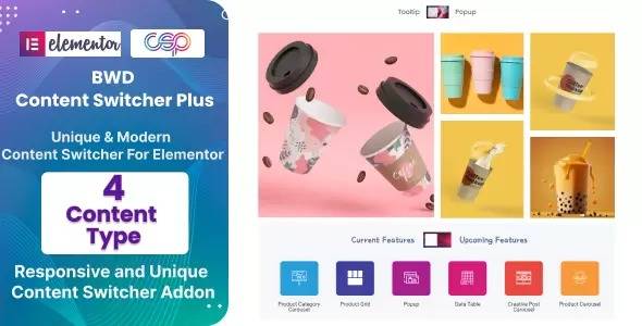 BWD Content Switcher Plus Addon For Elementor v1.0