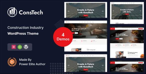 Constech v1.0 – Construction WordPress Theme