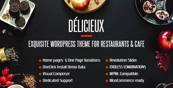 Delicieux v1.0 – Creative Restaurant WordPress Theme