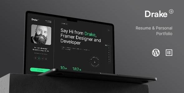 Drake v4.3.1 – Personal Portfolio Resume Theme