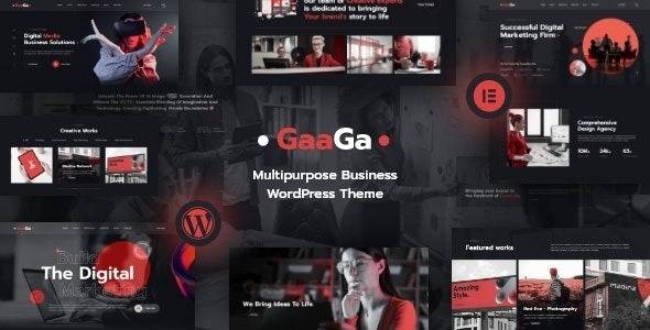 Gaaga v1.0.9 – Creative Agency Theme