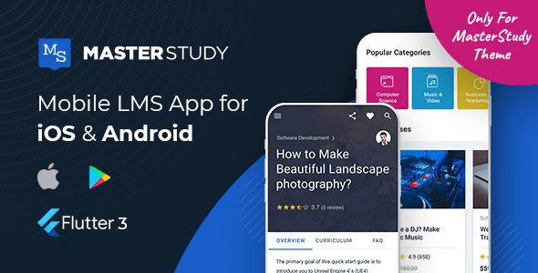 MasterStudy LMS Mobile App v2.2.8 – Flutter iOS & Android