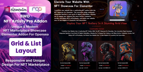 NFT Artisty Pro (OpenSea NFT Marketplace) v1.0