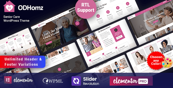 Odhomz v1.4 – Senior Elderly Care WordPress Theme