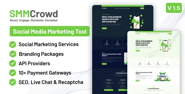 SMMCrowd v1.5 – Marketplace of SMM Services