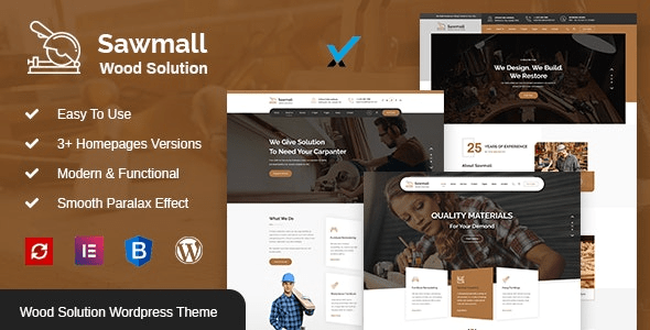 Sawmall v1.3 – Carpenter and Craftman WordPress Theme