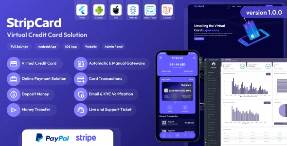 StripCard v3.2.0 – Virtual Credit Card Solution