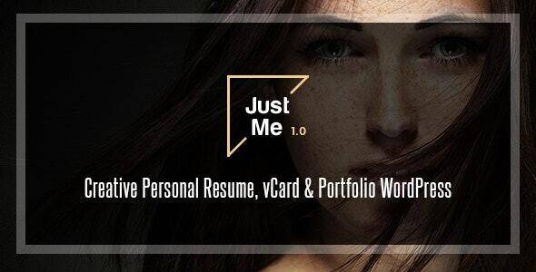 Just Me v1.0 – Creative Portfolio WordPress Theme