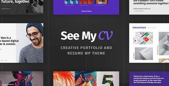 See My CV v1.1.7 – Resume & vCard WordPress Theme