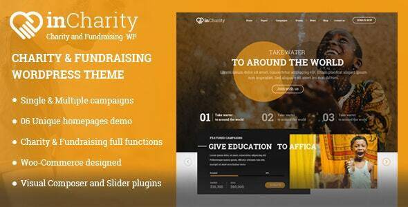 InCharity v2.2.3 – Fundraising, Non-profit organization WordPress Theme