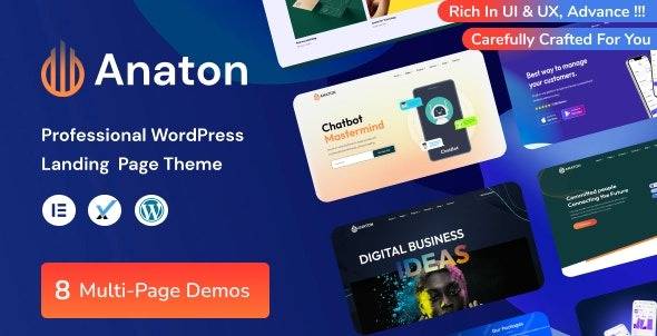 Anaton v1.0 – SaaS Landing Page WordPress Theme