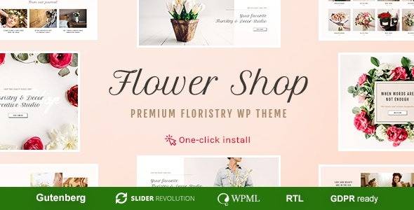 Flower Shop v1.2.0 Decoration Store and Floristic WordPress Theme Download