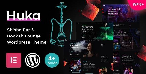 Huka v1.05 – Shisha Bar & Hookah Lounge WordPress Theme