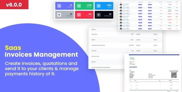 Invoice SaaS Management System v6.0.3 – Invoices SaaS / Billing Management / Laravel Invoice Management