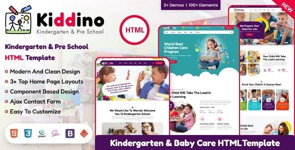 Kiddino v1.0.0 – Kids & Kindergarten WordPress Theme