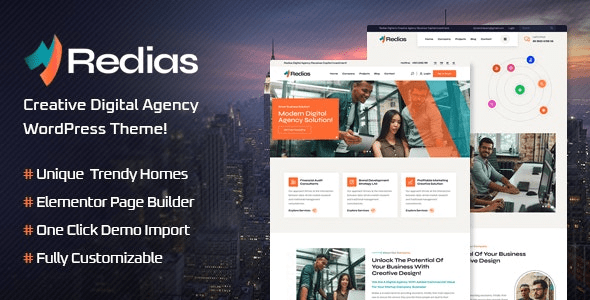 Redias v1.0.0 – Creative Digital Agency WordPress Theme