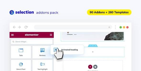 Selection v1.12.2 – Elementor Addons Pack for WordPress