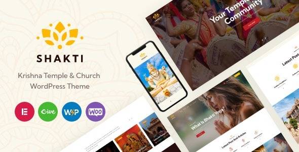 Shakti v1.7.0 – Krishna Temple & Church WordPress Theme