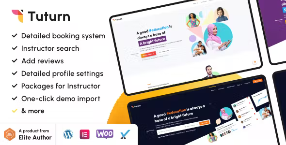 Tuturn v2.9 – Online Tutors MarketPlace WordPress Theme