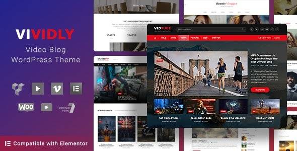 Vividly v1.5.4 – Video Blog WordPress Theme