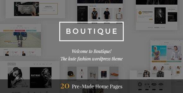 Boutique v2.3.3 – Kute Fashion WooCommerce Theme ( RTL Supported )