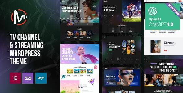 MediaFlex v1.0 – TV Channel & Streaming WordPress Theme