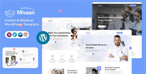 Mivaan v1.0 – Health & Medical WordPress Theme