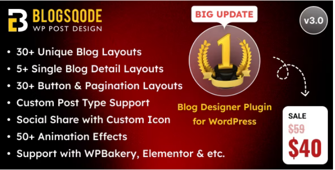 Blogsqode v3.0.0 – Blog Design for WordPress