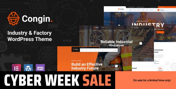 Congin v1.0.3 – Industry & Factory WordPress Theme