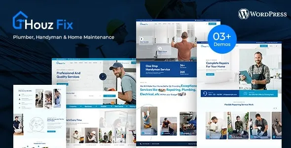 HouzFix v1.0.6 – Plumber, Handyman Services WordPress Theme