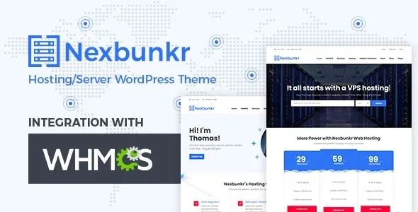 Nexbunker v1.5 – Hosting/Server WordPress Theme + WHMCS