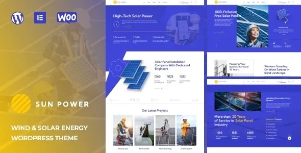 SunPower v1.0.4 – Solar Renewable Energy Theme