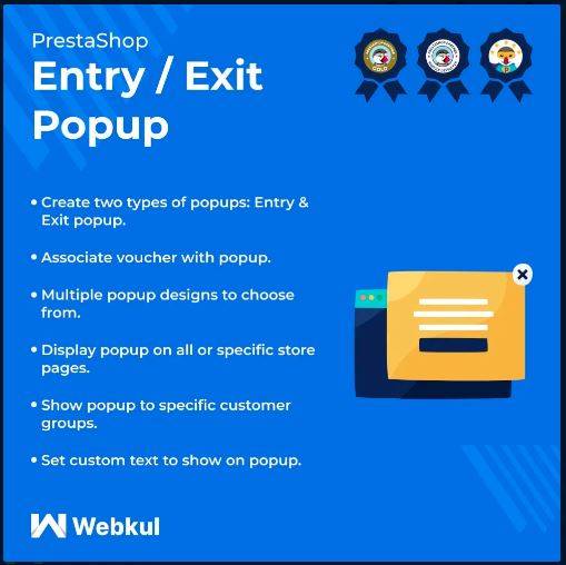 Entry/Exit Popup with Voucher/Coupon Code (v4.1.0) PrestaShop 