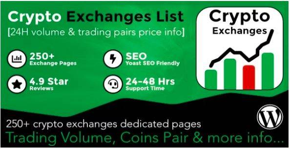 Cryptocurrency Exchanges List Pro v2.8.3