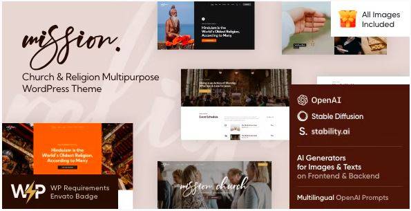 Mission (v1.10) Church & Religion Multipurpose WordPress Theme