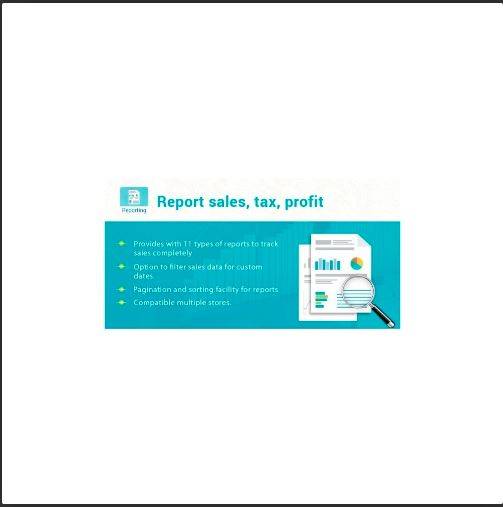 Best for Report sales, tax, profit, products, category PrestaShop