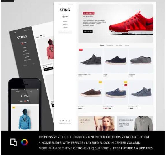 Sting (v8.0.0) PrestaShop Template 