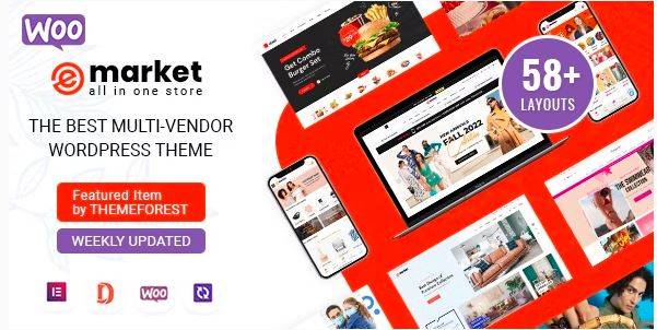 eMarket Multi Vendor MarketPlace WordPress Theme