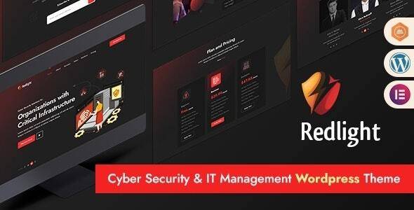 Redlight v1.0 – Cyber Security & IT Management WordPress Theme